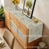 Passadeira de Mesa de Venda Quente Transfronteiriça para Primavera e Verão com Estampas Florais e de Pássaros, Toalha de Mesa para Decoração de Mesa de Cozinha, Passadeira de Mesa de Linho Resistente a Manchas e Isolante Térmico no Atacado