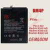Bateria para Celular Bm4P é Adequada para Celular Xiaomi Redmi K30 4g Poco X2 Bateria de Celular Fábrica em Estoque