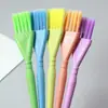 Cepillo de Pelo de Paja de Trigo Colorido para Permanente y Tinte, Cepillo de Tinte para el Cabello de Salón, Herramientas para Permanente y Tinte, Cepillo Pequeño de Cerdas Suaves con Punta y Cola para Teñir, Venta al por Mayor