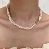 Colar de pérolas de vidro com fivela de girassol de camada dupla feminino nicho corrente de suéter com contas corrente de clavícula destacável