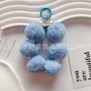 Nova Bola de Pelo Colorida de Pelúcia Corrente Pendurada Decoração de Capa de Celular Acessórios Criativos com Argola de Mola Pintada Decoração de Bolsa Feminina