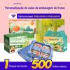 Personalização de caixa de presente de frutas Embalagem de caixa de presente de alta qualidade Personalização de caixa Maçã Pêra Pêssego Uva Caixa colorida Personalização de caixa