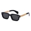 Gafas de Sol Populares de Moda Europeas y Americanas con Montura Cuadrada para Hombres, Gafas de Sol para Hombres con Protección Solar para Conducir al Aire Libre, Gafas de Moda Transfronterizas