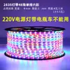 Tira de Luces LED de Doble Fila, Barra de Luz Ultrabrillante, Atenuación de Tres Colores, 220V, Iluminación Decorativa para Techo de Sala de Estar, Tira de Luz para Exteriores, Otros