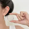 Pendientes de aro de lunares mate estilo coreano inspirados en Instagram para mujer, de lujo ligero con un toque de alta gama, versátiles y adecuados para todas las formas de rostro