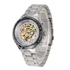 Ganador Europeo y Americano Moda Personalizada para Hombre Reloj Mecánico Automático Hueco de Acero Completo Venta al por Mayor