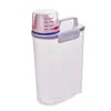 Contenedor de Arroz Estilo Japonés Frasco Sellado Cocina Tarro de Almacenamiento de Granos Hogar Taza Medidora 2kg Frasco de Almacenamiento Portátil Gran Capacidad 2kg