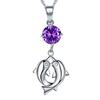 Collar Personalizado de Plata 925 Estilo Coreano Joyería para Mujer Collar de Clavícula para Pareja con Joyería de Colgante de Delfín Simple Coreano