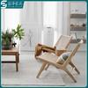 Fuze Furniture Estilo Escandinavo Retro Wabi-Sabi Sala de Estar de Hotel Balcón de B&B Madera Maciza Mimbre Artesanía Sofá Silla Sillón