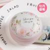 Caja Metálica Redonda Grande para Macarons, Tambor Plano de Hojalata, Caja de Dulces para Boda, Caja de Regalo para Boda, Empaque de Dulces para Boda, Caja Metálica, Personalización