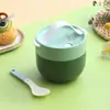 Conjunto de lancheira estudantil com compartimentos, lancheira de plástico de grau alimentício para trabalhadores de escritório, isolada e para micro-ondas