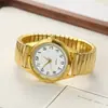 Relógio de Pulso Fashion para Casal com Pulseira Elástica, Mostrador Grande, Ponteiro e Display Digital para Homens e Mulheres