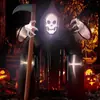 Bestseller transfronterizo linterna de calabaza con calavera de Halloween decoración inflable de cachorro adorno navideño accesorio para jardín exterior