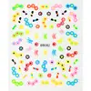 Novos Adesivos Coloridos para Nail Art para Meninos e Meninas, Adesivos de Unha Infantis, Flores Fofas, Borboletas, Padrões Pequenos, Adesivos de Nail Art para Atacado