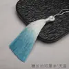 10cm marcador de página com pingente de borla degradê acessórios para roupas acessórios grande preço excelente espiga para pendurar decoração de nó chinês