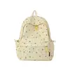 Mochila fresca e simples estilo coreano para alunas do ensino fundamental, mochila leve e de grande capacidade para alunas do ensino médio