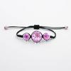 Pulsera de Flores Secas pulsera de flor de encaje fresco pulsera de flor de narcisos pulsera de flor eterna pulsera tejida a mano pulsera de gema del tiempo