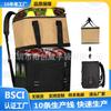 Fabricantes BSCI venta al por mayor mochila de ocio removible simple negra bolso de hombro simple negro hombro bolsa de hielo camping picnic