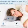 Almohada Cilíndrica Transfronteriza Almohada de Yoga Cojín para Silla Cojines de Apoyo Almohada para Cuello Redondo