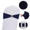 Flor de decoración elástica para respaldo de silla al por mayor, anillo rectangular, correa, banda elástica para silla de hotel y boda, kit de mesa y silla