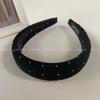 Coreano estilo esponja grossa strass headband ins moda crânio top alta headband Internet Celebridade All-match hairpin acessórios de cabelo para as mulheres
