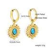 Set de Joyería de Acero Inoxidable de Lujo Ligero de Moda de Venta Caliente Transfronteriza con Collar de Piedra Natural y Aretes, Anillo de Acero Inoxidable de Gama Alta de Nicho para Mujer