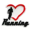 Nova Série Esportiva de Corrida Acessórios para Joias DIY de Maratona Patches de Borracha Macia de PVC Acessórios de Desenho Animado Decoração Plana