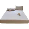 Faldón de Cama de Gasa de Doble Capa Clase A Faldón de Cama Jacquard Lavado al Agua Cubierta de Colchón Simmons Cubierta Antideslizante para Cama Faldón de Cama Set de Tres Piezas