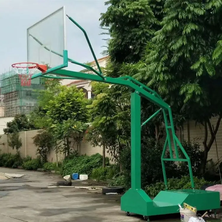 箱式移动篮球架绿色