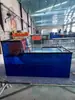 Tanque de Filtro con Fondo de Vidrio Azul, Caja Seca y Húmeda de Doble Capa, Silenciador de Cajón, Filtro de Fondo para Acuario, Grande, Mediano, Pequeño, Sala de Estar