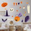 Sombrero de mago de Halloween pegatinas de pared de fantasmas sala de estar dormitorio pegatinas decorativas autoadhesivas AY90156