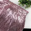 17cm Punto Nuevo Borla Colgante Barba Encaje diy Accesorios Hechos a Mano para Ropa Accesorios Ropa de Espectáculo Brillante Ropa Latina