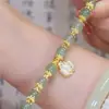 Celebridade da Internet Explosivo Elegante Super Fada Lavável Pulseira Sem Desbotamento Pulseira com Pingente de Tulipa Moda Luxo Leve Simples