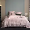 Atacado transfronteiriço 60 algodão de fibra longa conjunto de quatro peças de algodão novo produto lençóis de cama capa de edredom luxo leve roupa de cama primavera e verão