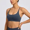 Nuevo sujetador deportivo transfronterizo para mujer con almohadillas extraíbles en el pecho, sujetador de yoga sexy con tiras cruzadas para Pilates y yoga