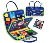Tablero de Actividades Sensoriales Montessori Educativo de Tela Nueva Transfronterizo Juguete de Bolsa de Fieltro Tablero de Aprendizaje para Niños