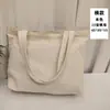 Bolso de lona pintado a mano para niños, copia de graffiti, bolso de hombro, simple, casual, moda, bolsa de compras tote en stock