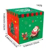 Nova Caixa de Presente de Natal Caixa de Papel para Doces de Natal Enfeites Caixa de Presente de Papel de Natal Caixa de Embalagem Dobrável
