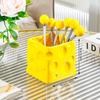 Juego de Tenedores para Fruta Hogar Elegante Cuentas de Bola Tenedor para Postre Tarro de Almacenamiento Seguridad para Niños Acero Inoxidable Palillos para Fruta