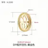 Pulsera Calada con Cuentas DIY Monturas en Blanco Chapado en Oro de 18K Cuentas Sueltas Accesorios Monturas para Colgantes de Piedra de Ámbar Cera de Abeja