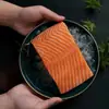 Salmón de Xinjiang de origen nacional, sección media, recién cortado, 500g, sashimi, filete de pescado crudo refrigerado, listo para comer, sin espinas, envío comercial vía SF Express