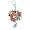 Genshin Impact Juego Anime Llavero Acrílico Raiden Shogun Zhongli Ganyu Klee Scaramouche Merchandising Anime Dibujos Animados
