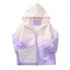 Chaqueta para Niña Primavera y Otoño 2025 Nueva Chaqueta Degradada Top Infantil Abrigo Elegante Cortavientos Moderno