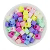 Cuentas acrílicas cuadradas de 7*7 mm con agujero grande, cuentas sueltas, material para abalorios hecho a mano, pulsera, collar, accesorios de joyería DIY