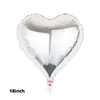 Globo Flotante de Película de Aluminio con Forma de Corazón y Estrella de Cinco Puntas de 18 Pulgadas Decoración para Actividad de Fiesta Festival de Bodas Nochevieja