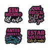 Frases en Inglés Divertidas y Humorísticas, Broches Trabajadores, Nuevos Accesorios de Ropa Europeos y Americanos, Pines para Cuello, Insignias Metálicas Versátiles
