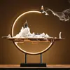 Quemador de incienso de reflujo para el hogar, interior, incienso creativo Zen, sándalo, agarwood, ceremonia del té, pasillo personalizado, sala de estar, adornos de cerámica