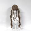Peruca Yuan Yang Yuan Yang 85cm Estilo Lolita Japonês Menina Jk Loiro Platina Peruca Lolita Cabelo Longo Cacheado Peruca