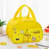 Bolsa para Lonchera para Estudiante de Primaria, Bolso de Mano Infantil de Dibujos Animados Lindo, Lonchera Impermeable con Arroz, Bolso de Mano Grande