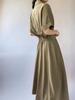 Sentido del Diseño Vestido Camisero de Moda para Mujer Verano Nuevo Viajero Elegante Ajustado Ajustado Sentido de Alta Gama Falda con Cintura Ceñida